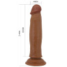 PRETTY LOVE - KEON REALISTYCZNY DILDO 21 CM BRĄZOWY