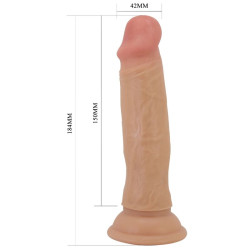 PRETTY LOVE - QUENTIN REALISTYCZNY DILDO 18 CM MIĘSO