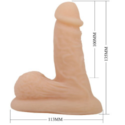 PRETTY LOVE - WILDON ULTRA REALISTYCZNY I ELASTYCZNY DILDO 10 CM NATURALNY