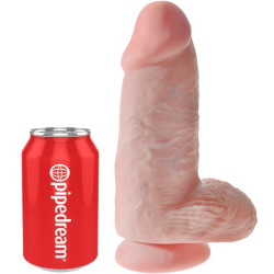 KING COCK - DILDO REALISTYCZNE PGRUBATY 23 CM