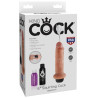 KING COCK - 15,24 CM TRYBUJACY DILDO