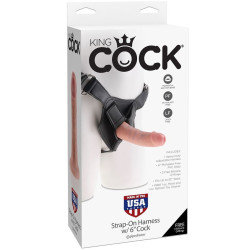KING COCK - UPRZĄŻ Z REALISTYCZNYM PENISEM 15,20 CM