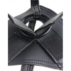 KING COCK - HARNESS CON PENE REALÍSTICO MARRÓN 20.3 CM