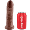 KING COCK - UPRZĄŻ Z REALISTYCZNYM BRĄZOWYM PENISEM 20,3 CM