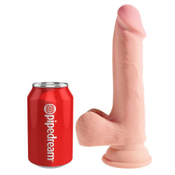 KING COCK - DILDO O POTROJNEJ GESTOSCI 19 CM
