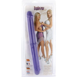 SEVEN CREATIONS - PODWOJNY PENIS 30 CM FIOLETOWY