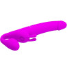 PRETTY LOVE - ZANINI STRAPLESS STRAP-ON 10 WIBRACJI FIOLETOWY