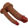PRETTY LOVE - GORAN PODWÓJNY DILDO REALISTYCZNY NATURALNY MULATO