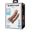 PRETTY LOVE - GORAN DOUBLE DILDO REALISTIC NATURAL MULATO