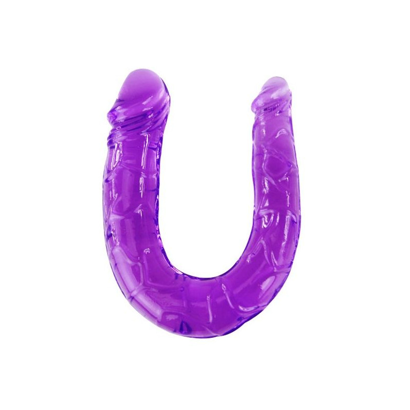 BAILE - PODWOJNY DILDO W LILIOWEJ ELASTYCZNEJ JELLY BAILE - PODWOJNY DILDO W LILIOWEJ ELASTYCZNEJ JELLY