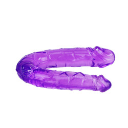 BAILE - PODWOJNY DILDO W LILIOWEJ ELASTYCZNEJ JELLY