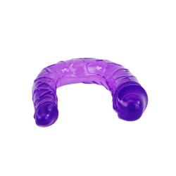 BAILE - PODWOJNY DILDO W LILIOWEJ ELASTYCZNEJ JELLY
