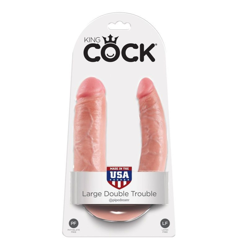 KING COCK - DOPPELPENETRATIONSDILDO 17.8 CM NATÜRLICH KING COCK - DOPPELPENETRATIONSDILDO 17.8 CM NATÜRLICH