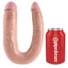 KING COCK - DUZY PODWOJNY TROUBLE CIALO W KSZTALCIE U 17,8 CM