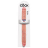 KING COCK - THICK DOUBLE DILDO FLESH 40.6 CM