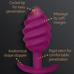 G-VIBE - GPLUG TWIST 2 FIOLETOWY KOREK ANALNY