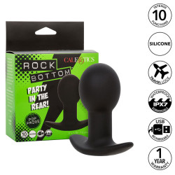 CALEXOTICS - ROCK BOTTOM ANAL PLUG 10 WIBRACJI SILIKON CZARNY