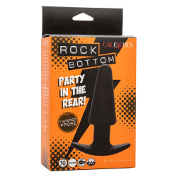 CALEXOTICS - ROCK BOTTOM STOZKOWY ZATYCZKA ANALNA 10 VIBRACIONES SILIKON CZARNY