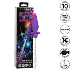 CALEXOTICS - SOUTHERN LIGHTS LIGHT UP ANAL PLUG 10 WIBRACJI SILIKON FIOLETOWY