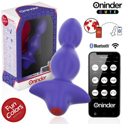 ONINDER CUTE - LOVE BUTT WIBRACYJNY ROZSZERZAJĄCY ANALNY ZATYCZKA - BEZPŁATNA ŚWIATOWA APLIKACJA