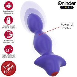 ONINDER CUTE - LOVE BUTT WIBRACYJNY ROZSZERZAJĄCY ANALNY ZATYCZKA - BEZPŁATNA ŚWIATOWA APLIKACJA