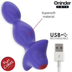 ONINDER CUTE - LOVE BUTT WIBRACYJNY ROZSZERZAJĄCY ANALNY ZATYCZKA - BEZPŁATNA ŚWIATOWA APLIKACJA