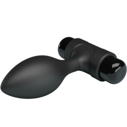 PRETTY LOVE - VIBRA BUTT 10 WIBRACJI ANAL PLUG CZARNY