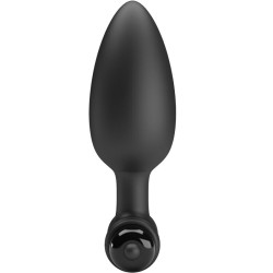 PRETTY LOVE - WIBRACYJNY ZATYCZKA ANALNA 2 ZATYCZKA ANALNA 10 WIBRACJI CZARNY