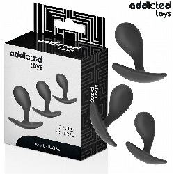 ADDICTED TOYS - 3ER-SET ANALPLUG MODELL 3