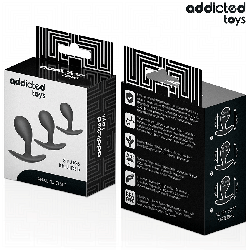 ADDICTED TOYS - 3ER-SET ANALPLUG MODELL 3