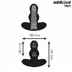 ADDICTED TOYS - ZATYCZKA ANALNA PUSTA ROZMIAR XL 13,9 CM