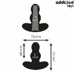 ADDICTED TOYS - ZATYCZKA ANALNA PUSTA ROZMIAR S 7,3 CM