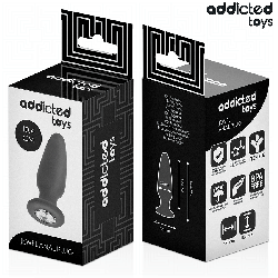 ADDICTED TOYS - KOREK ANALNY Z KOLCZYKIEM ROZMIAR M 10,4 CM