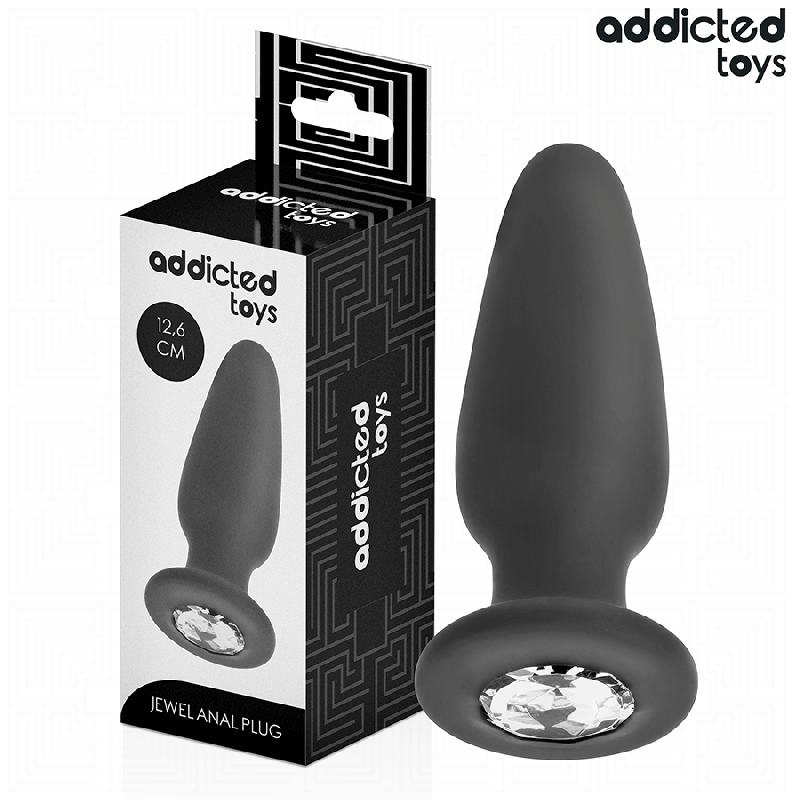 ADDICTED TOYS - ANAL PLUG MIT JUWEL GRÖSSE L 12,6 CM