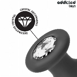 ADDICTED TOYS - KOREK ANALNY Z BIŻUTERIĄ ROZMIAR L 12,6 CM