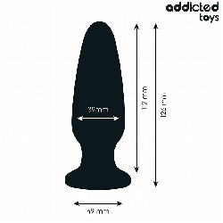 ADDICTED TOYS - ANAL PLUG MIT JUWEL GRÖSSE L 12,6 CM