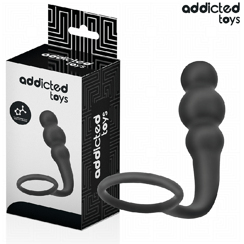 ADDICTED TOYS - ZATYCZKA ANALNA Z PIERŚCIENIEM MODEL 1