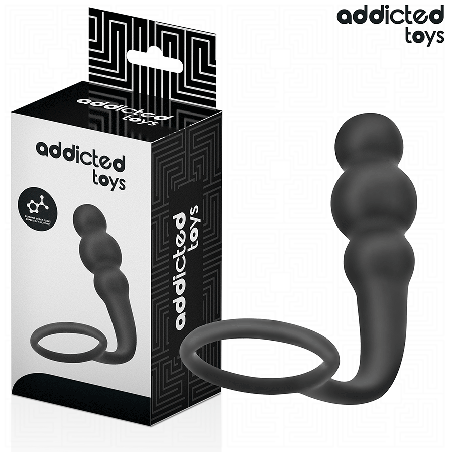 ADDICTED TOYS - ZATYCZKA ANALNA Z PIERŚCIENIEM MODEL 1