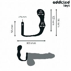 ADDICTED TOYS - ZATYCZKA ANALNA Z PIERŚCIENIEM MODEL 3