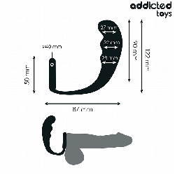 ADDICTED TOYS - ZATYCZKA ANALNA Z PIERŚCIENIEM MODEL 4