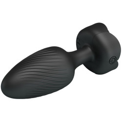 PRETTY LOVE - VARIAN ANAL PLUG WITH  LED LIGHT BLACK 10.8 CM