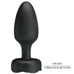 PRETTY LOVE - VARIAN PLUG ANALE CON LUCE LED NERO 10,8 CM
