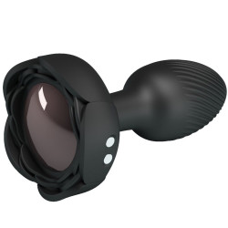 PRETTY LOVE - OLMAN ANAL PLUG Z ŚWIATŁEM LED CZARNY 8,8 CM