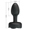 PRETTY LOVE - OLMAN ANAL PLUG Z ŚWIATŁEM LED CZARNY 8,8 CM