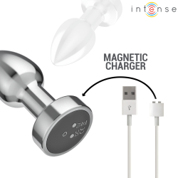 INTENSE - ANALNY ZATYCZKA 10 WIBRACJI METALOWY Z PILOTEM S