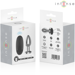 INTENSE - ANALNY ZATYCZKA 10 WIBRACJI METALOWY Z PILOTEM S