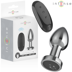 INTENSE - ZATYCZKA ANALNA 10 WIBRACJI METALOWA Z PILOTEM M
