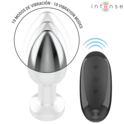 INTENSE - ZATYCZKA ANALNA 10 WIBRACJI METALOWA Z PILOTEM M