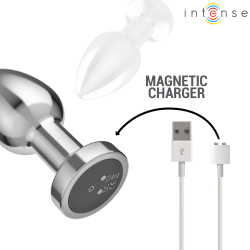 INTENSE - ZATYCZKA ANALNA 10 WIBRACJI METALOWA Z PILOTEM M