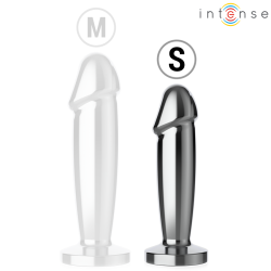 INTENSE - ANALNY ZATYCZKA 10 WIBRACJI METALOWY DILDO Z PILOTEM S